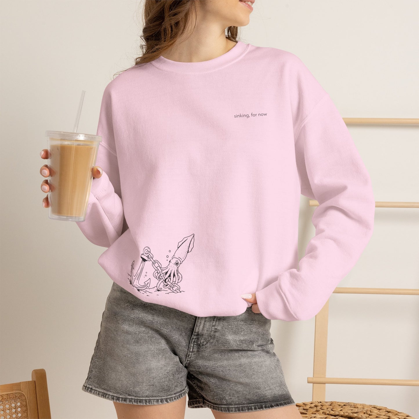 sinking, for now - Crewneck Sweater