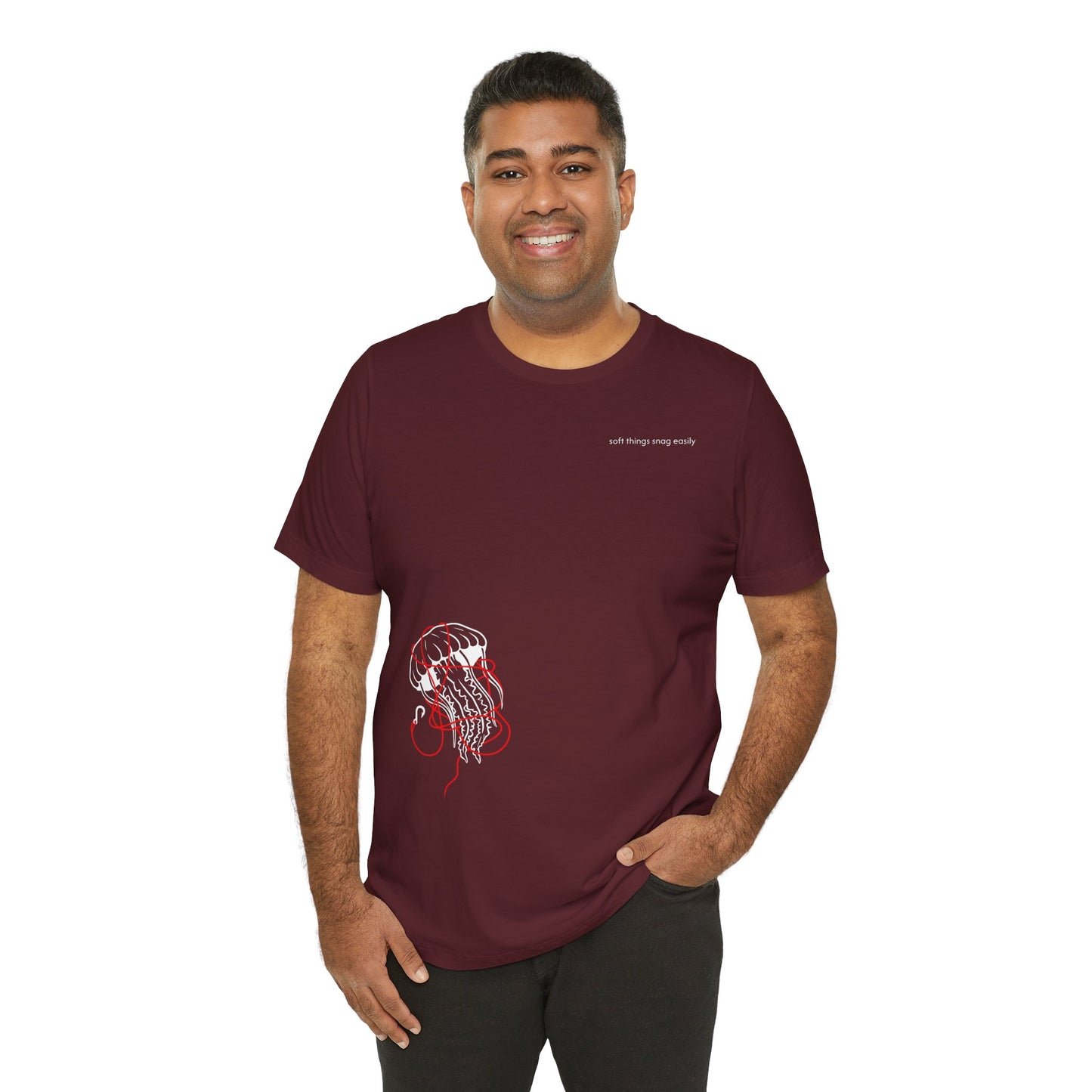 soft things snag easily - unisex cotton t-shirt