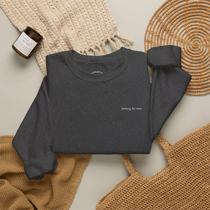 sinking, for now - Crewneck Sweater