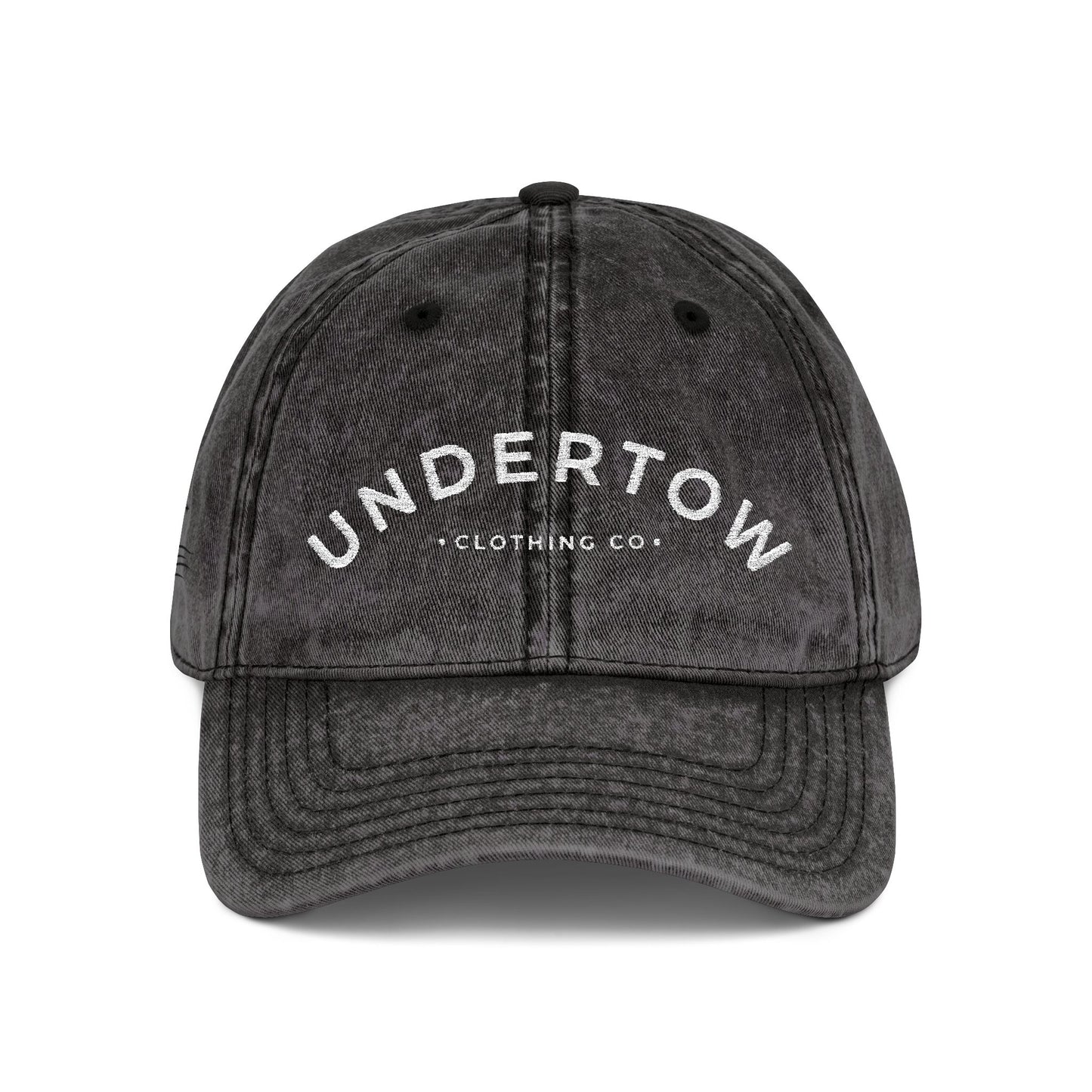 vintage embroidered Undertow logo cap - unisex denim dad hat