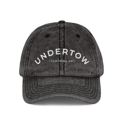 vintage embroidered Undertow logo cap - unisex denim dad hat
