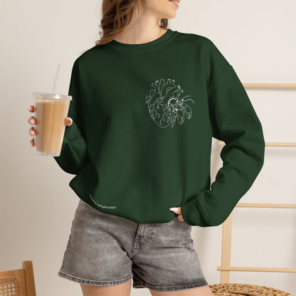home is complicated - unisex crewneck sweater