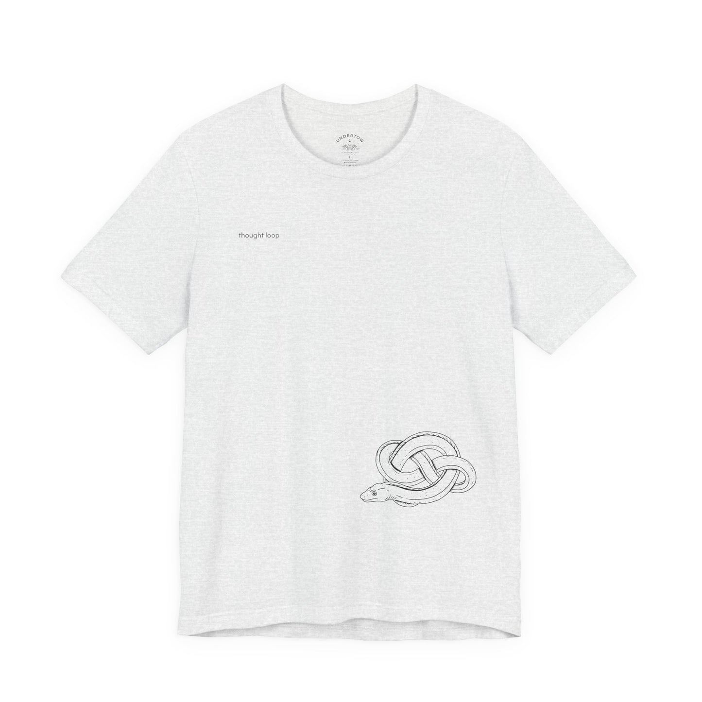 thought loop - eel in a knot graphic tee