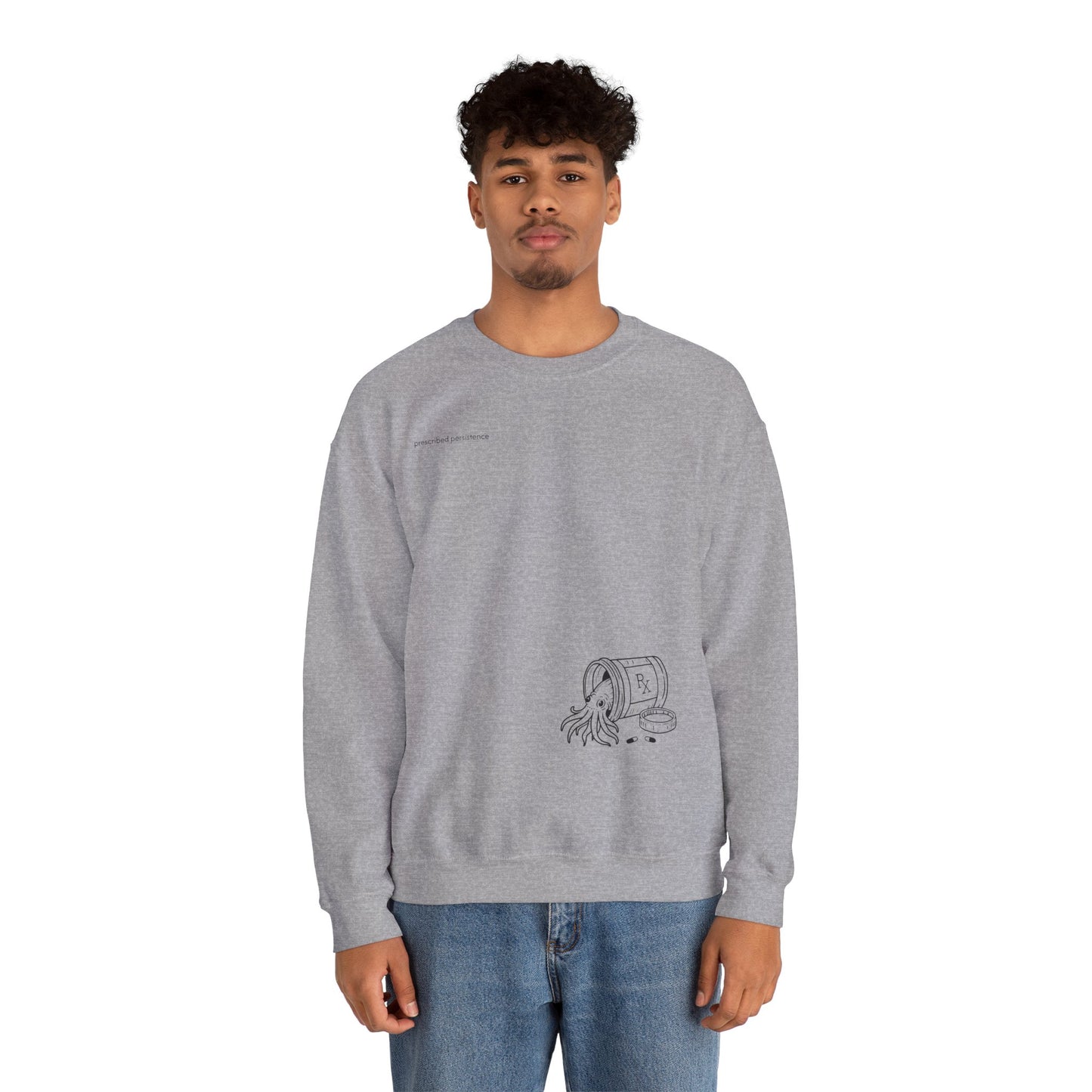 prescribed persistence - unisex mid-weight crewneck sweater