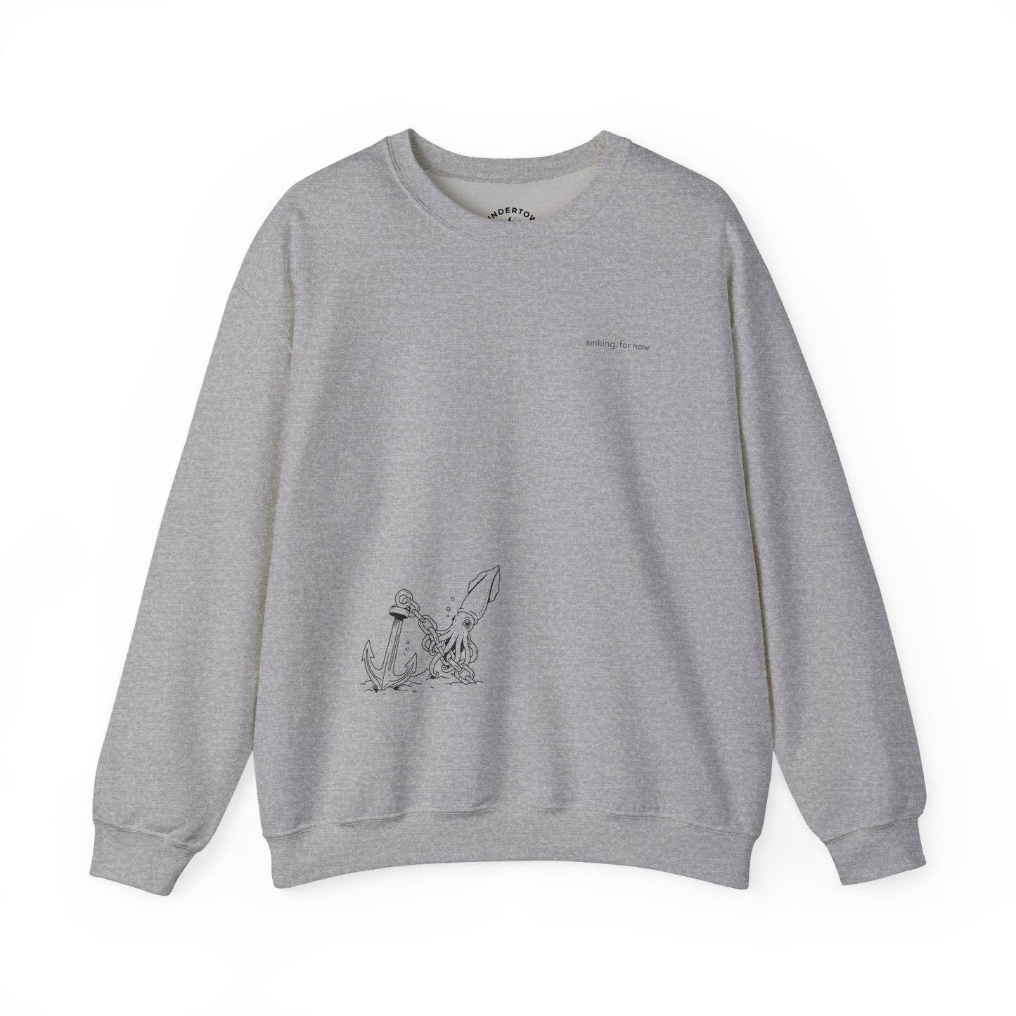 sinking, for now - Crewneck Sweater