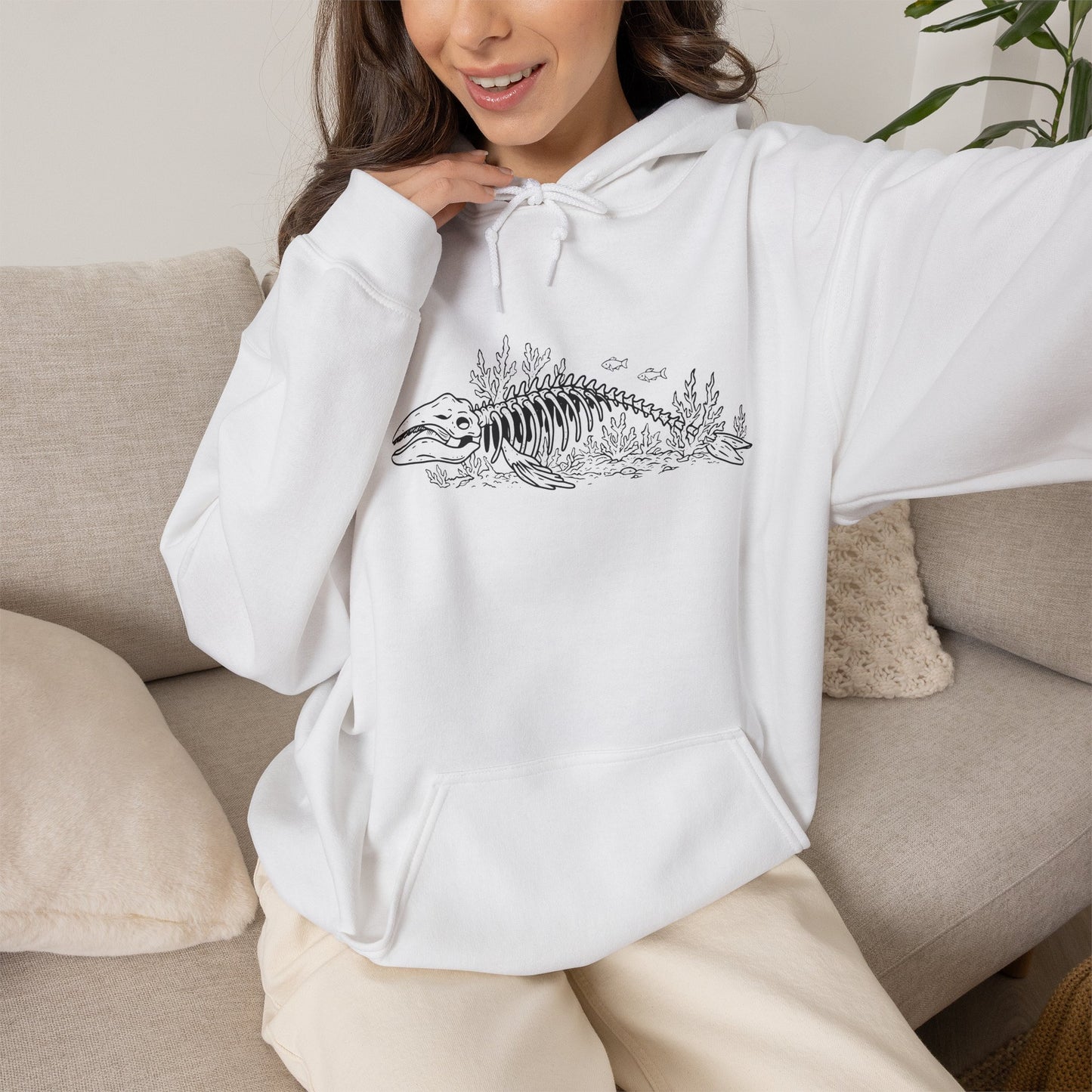 something still blooms here - unisex cotton-poly blend hoodie