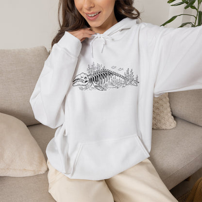 something still blooms here - unisex cotton-poly blend hoodie