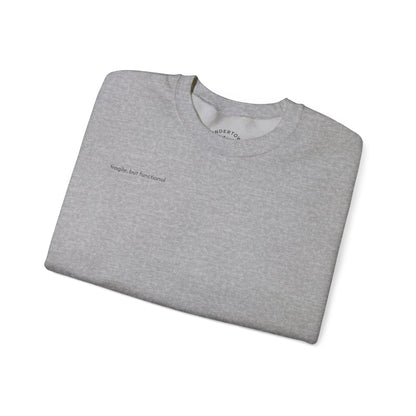 fragile, but functional - crewneck sweater with hermit crab