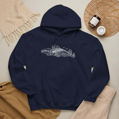 something still blooms here - unisex cotton-poly blend hoodie