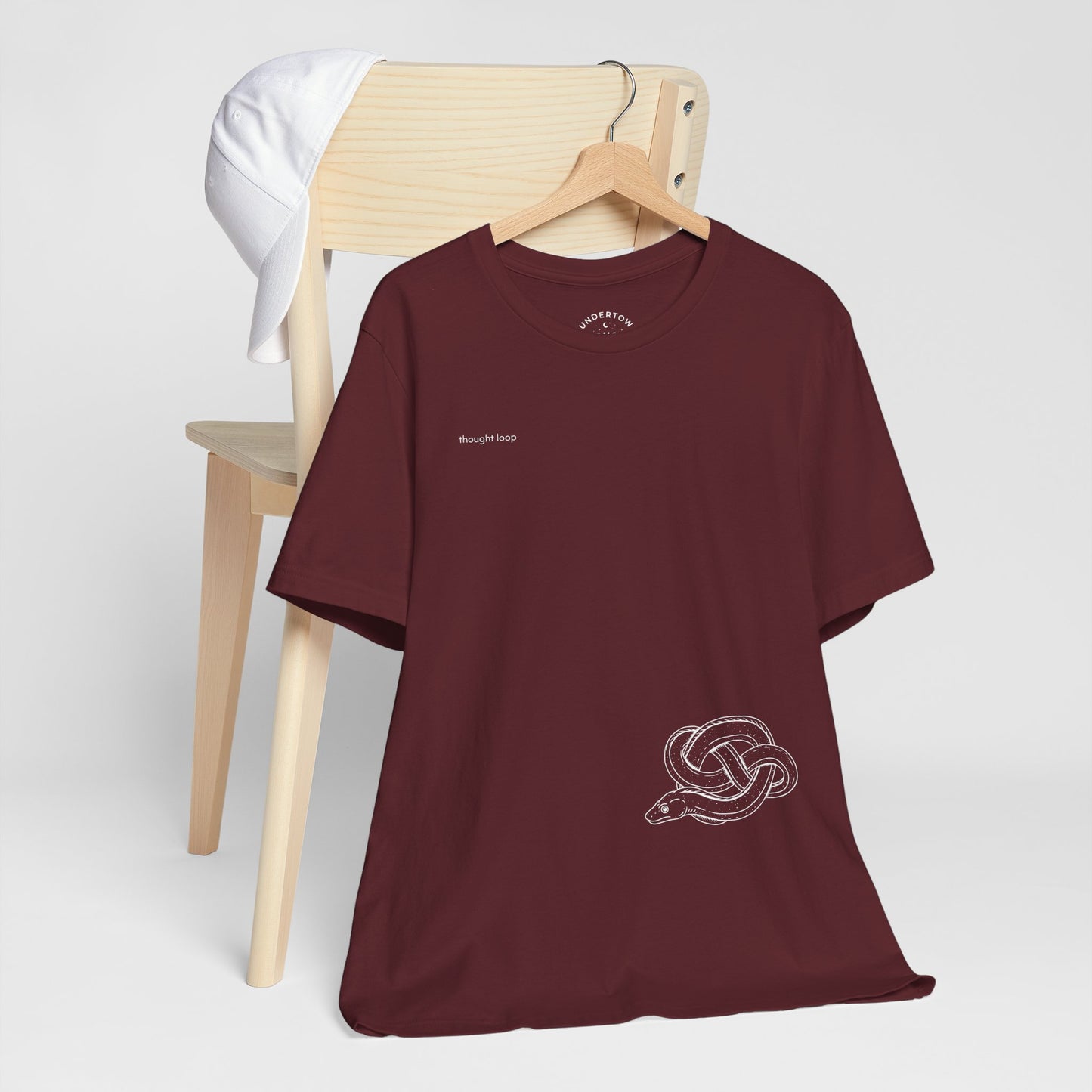 thought loop - eel in a knot graphic tee