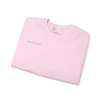 fragile, but functional - crewneck sweater with hermit crab
