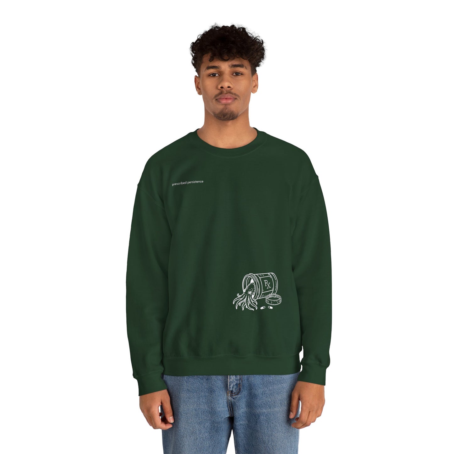 prescribed persistence - unisex mid-weight crewneck sweater