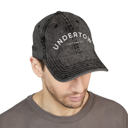 vintage embroidered Undertow logo cap - unisex denim dad hat