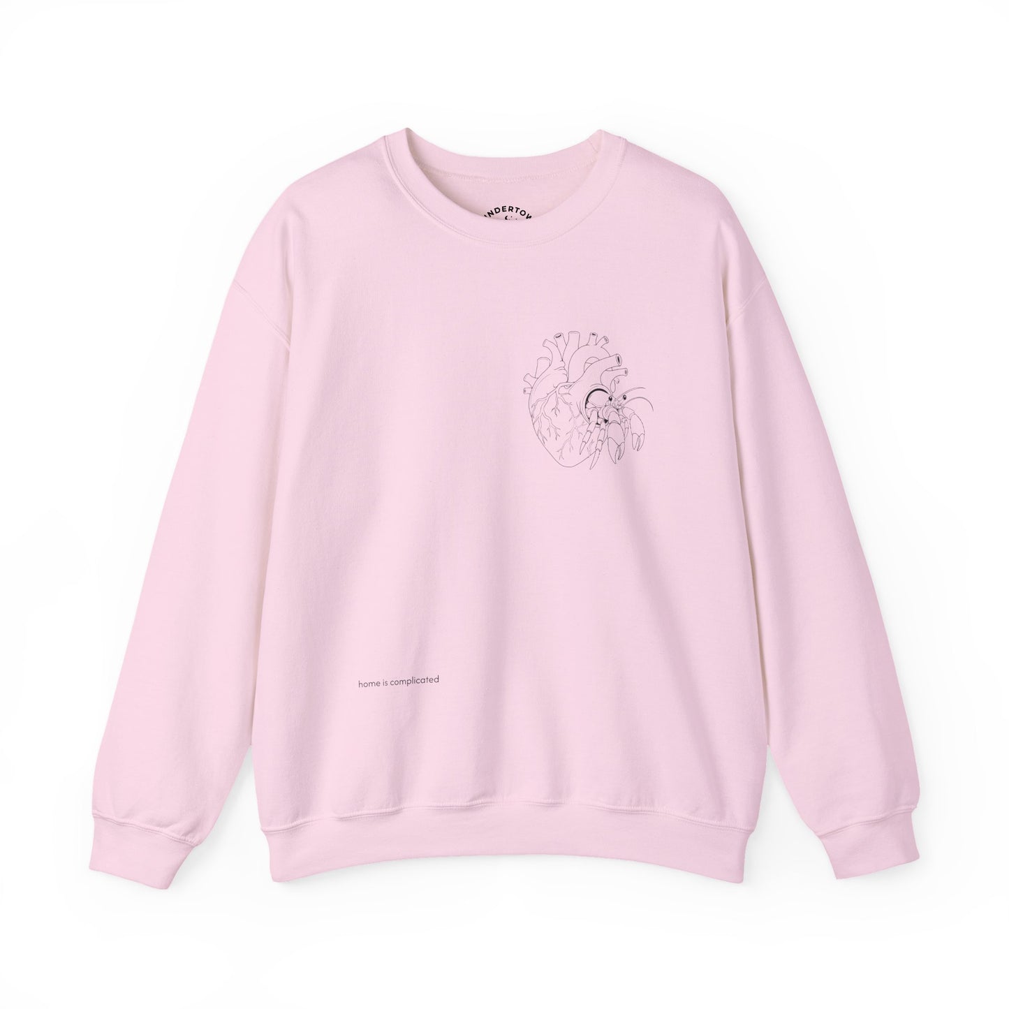 home is complicated - unisex crewneck sweater