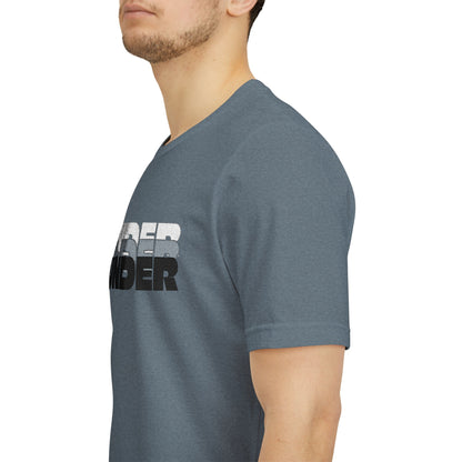 'UNDER' embroidered slogan tee - unisex vintage-style soft tshirt