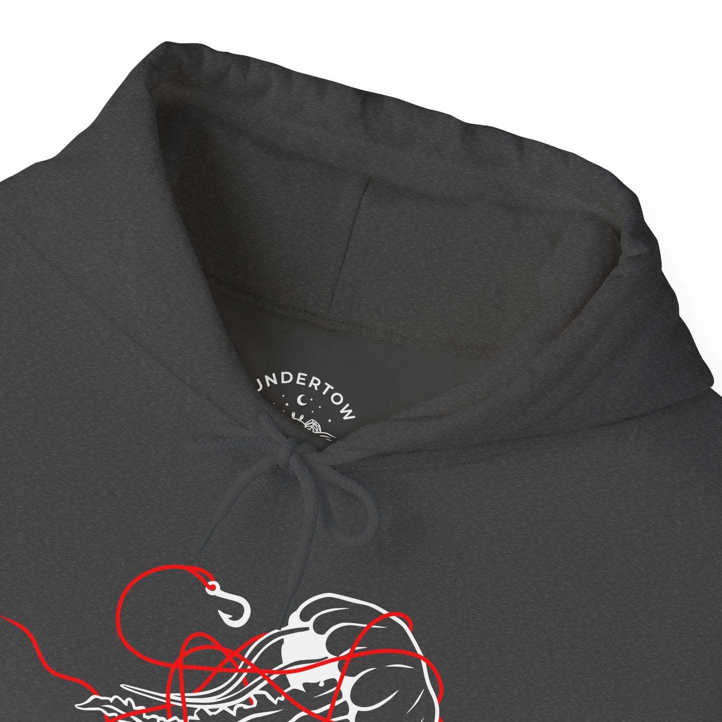 soft things snag easily - jellyfish and fishing line graphic hoodie