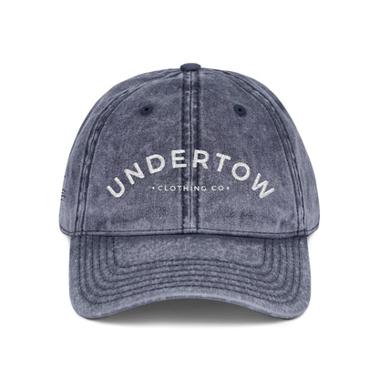 vintage embroidered Undertow logo cap - unisex denim dad hat