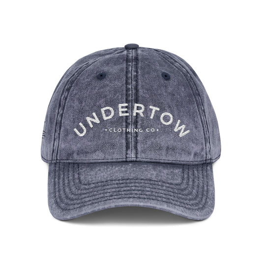 vintage embroidered Undertow logo cap - unisex denim dad hat