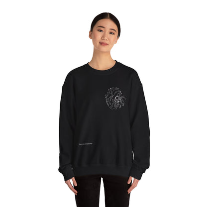 home is complicated - unisex crewneck sweater