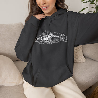 something still blooms here - unisex cotton-poly blend hoodie