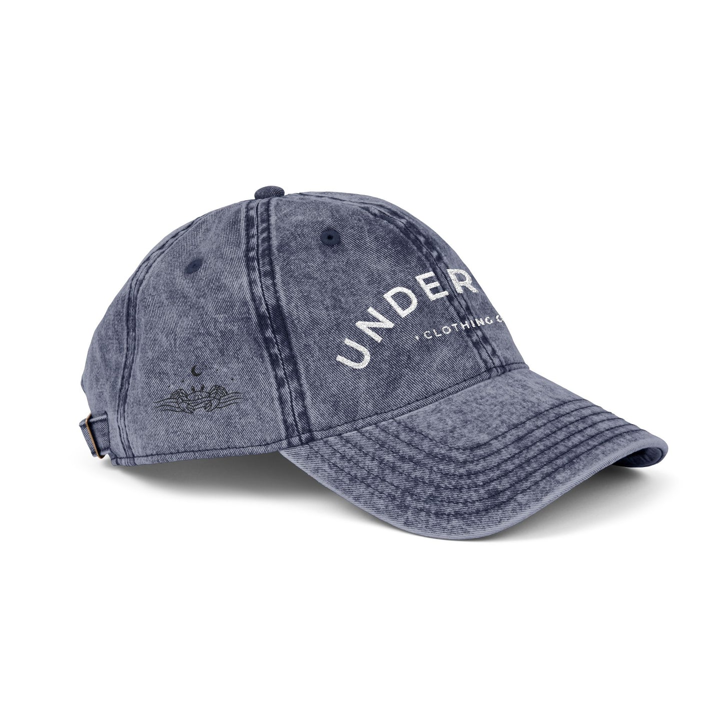 vintage embroidered Undertow logo cap - unisex denim dad hat
