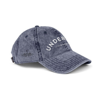 vintage embroidered Undertow logo cap - unisex denim dad hat
