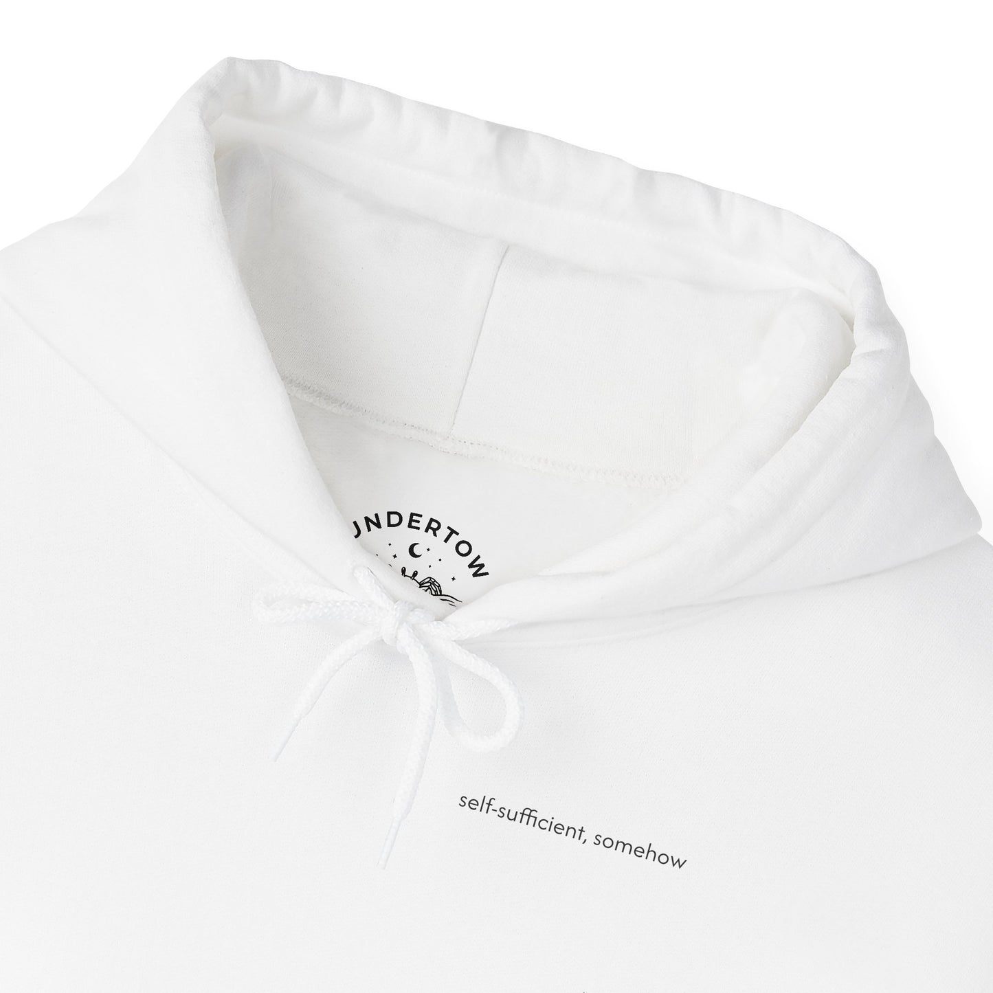 self-sufficient, somehow - unisex heavyweight hoodie