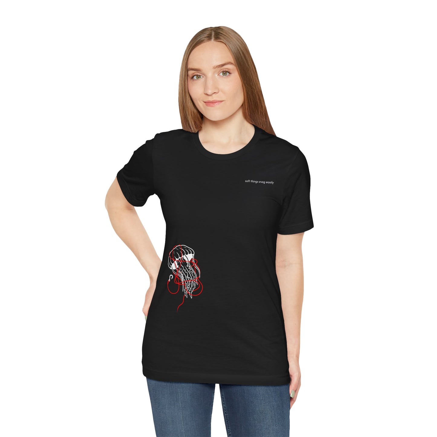soft things snag easily - unisex cotton t-shirt