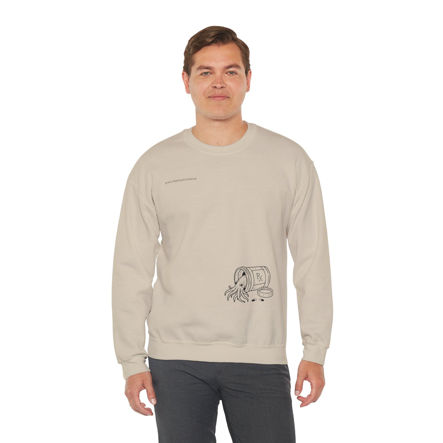 prescribed persistence - unisex mid-weight crewneck sweater