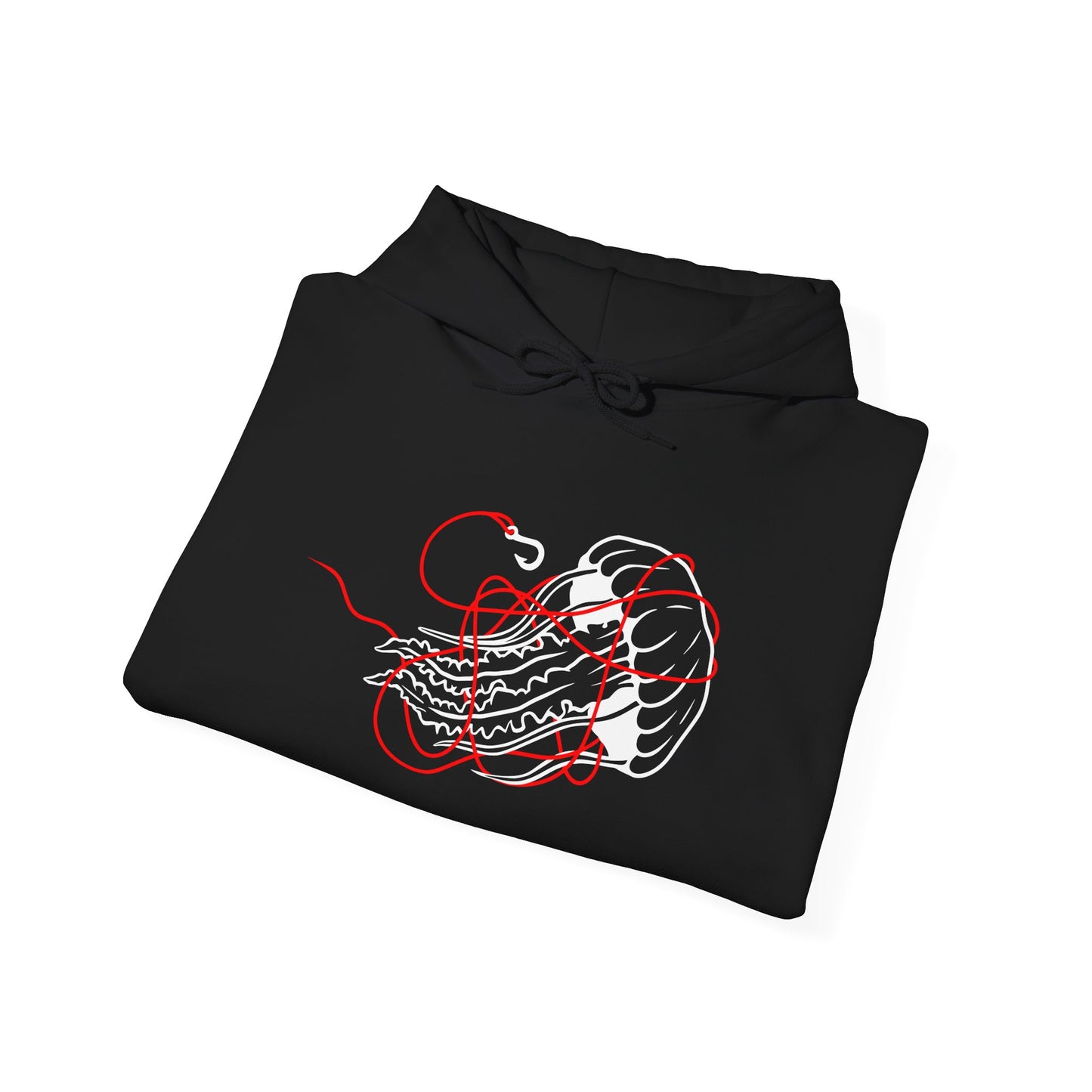 soft things snag easily - jellyfish and fishing line graphic hoodie
