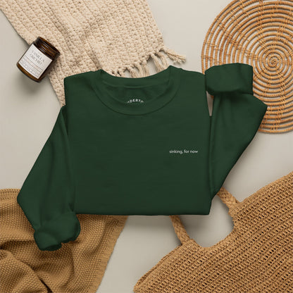 sinking, for now - Crewneck Sweater