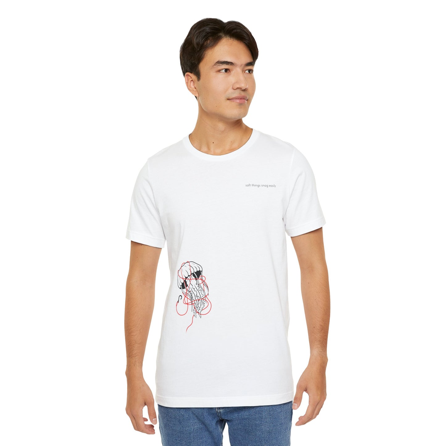 soft things snag easily - unisex cotton t-shirt