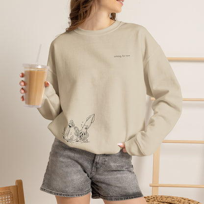 sinking, for now - Crewneck Sweater