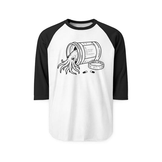 prescribed persistence raglan tee - unisex 3/4 sleeve raglan tshirt