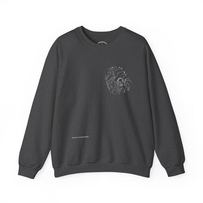 home is complicated - unisex crewneck sweater
