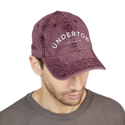 vintage embroidered Undertow logo cap - unisex denim dad hat