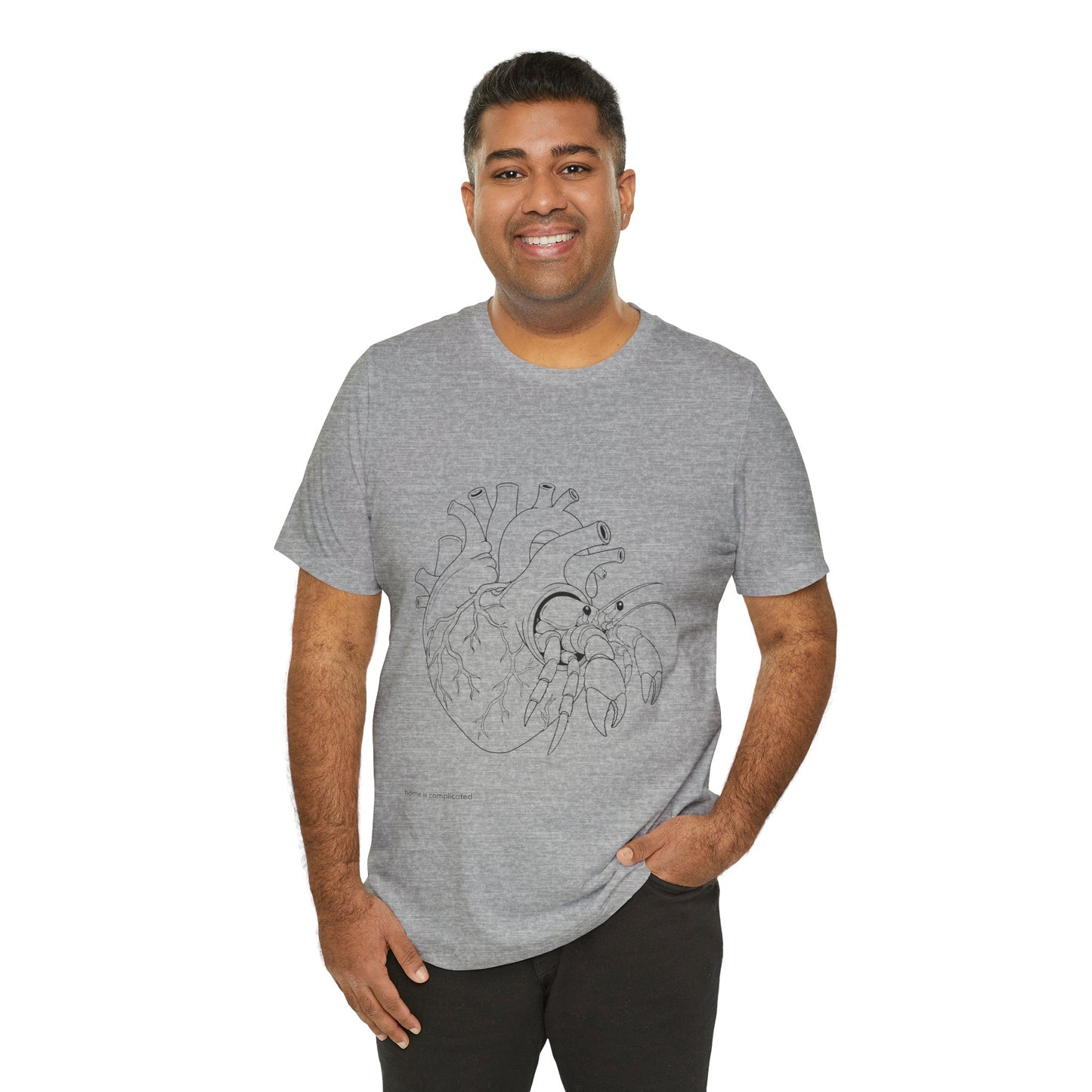 home is complicated - unisex graphic t-shirt