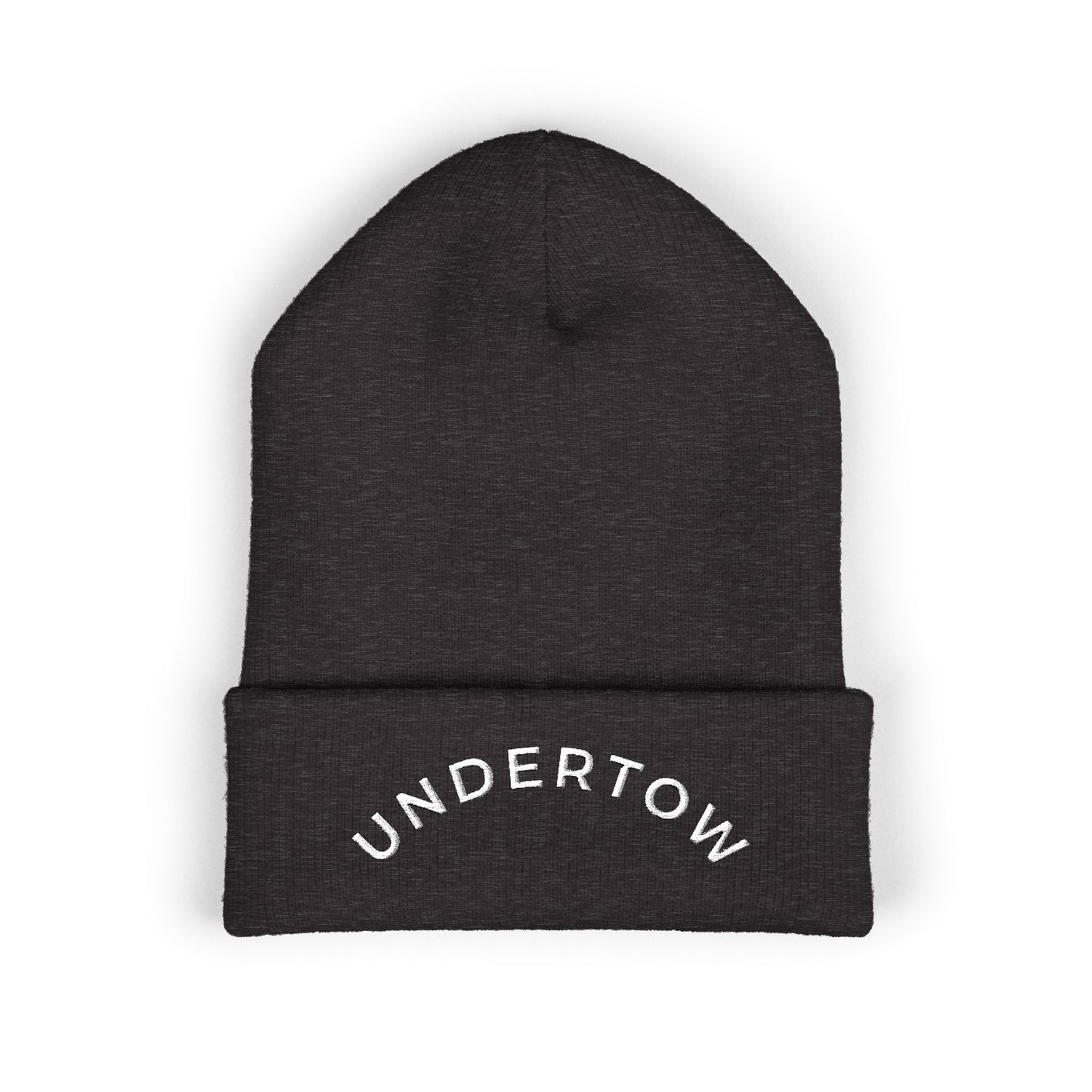 Undertow embroidered cuffed beanie (light) - unisex knit beanie