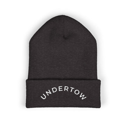 Undertow embroidered cuffed beanie (light) - unisex knit beanie