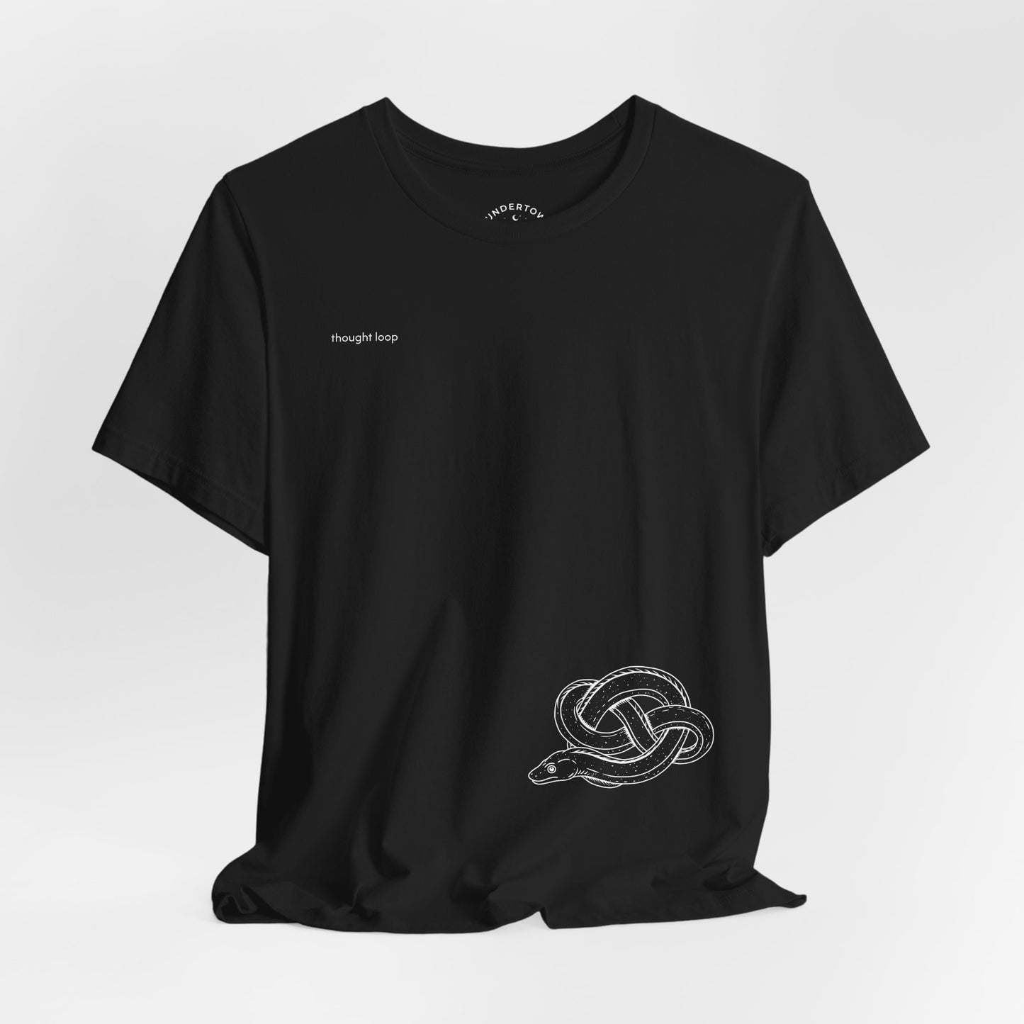 thought loop - eel in a knot graphic tee