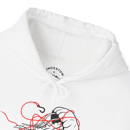 soft things snag easily - jellyfish and fishing line graphic hoodie