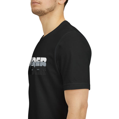 'UNDER' embroidered slogan tee - unisex vintage-style soft tshirt