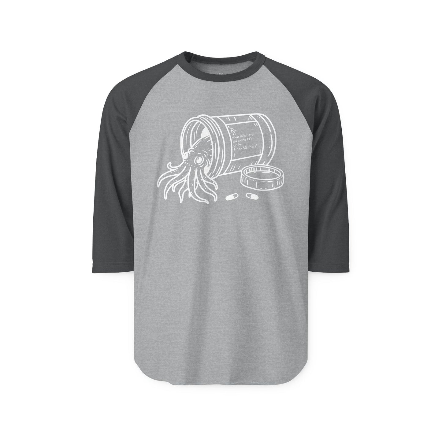 prescribed persistence raglan tee - unisex 3/4 sleeve raglan tshirt