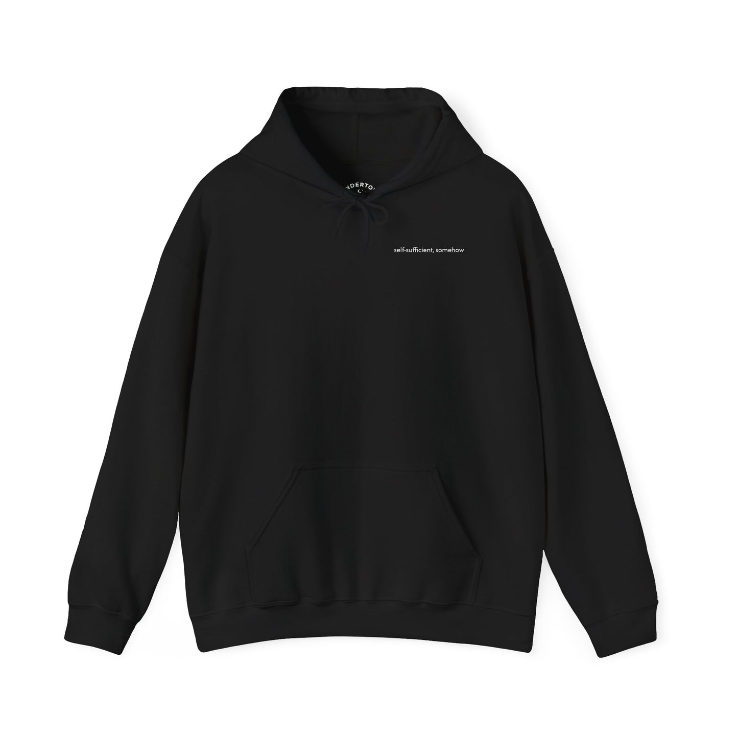 self-sufficient, somehow - unisex heavyweight hoodie