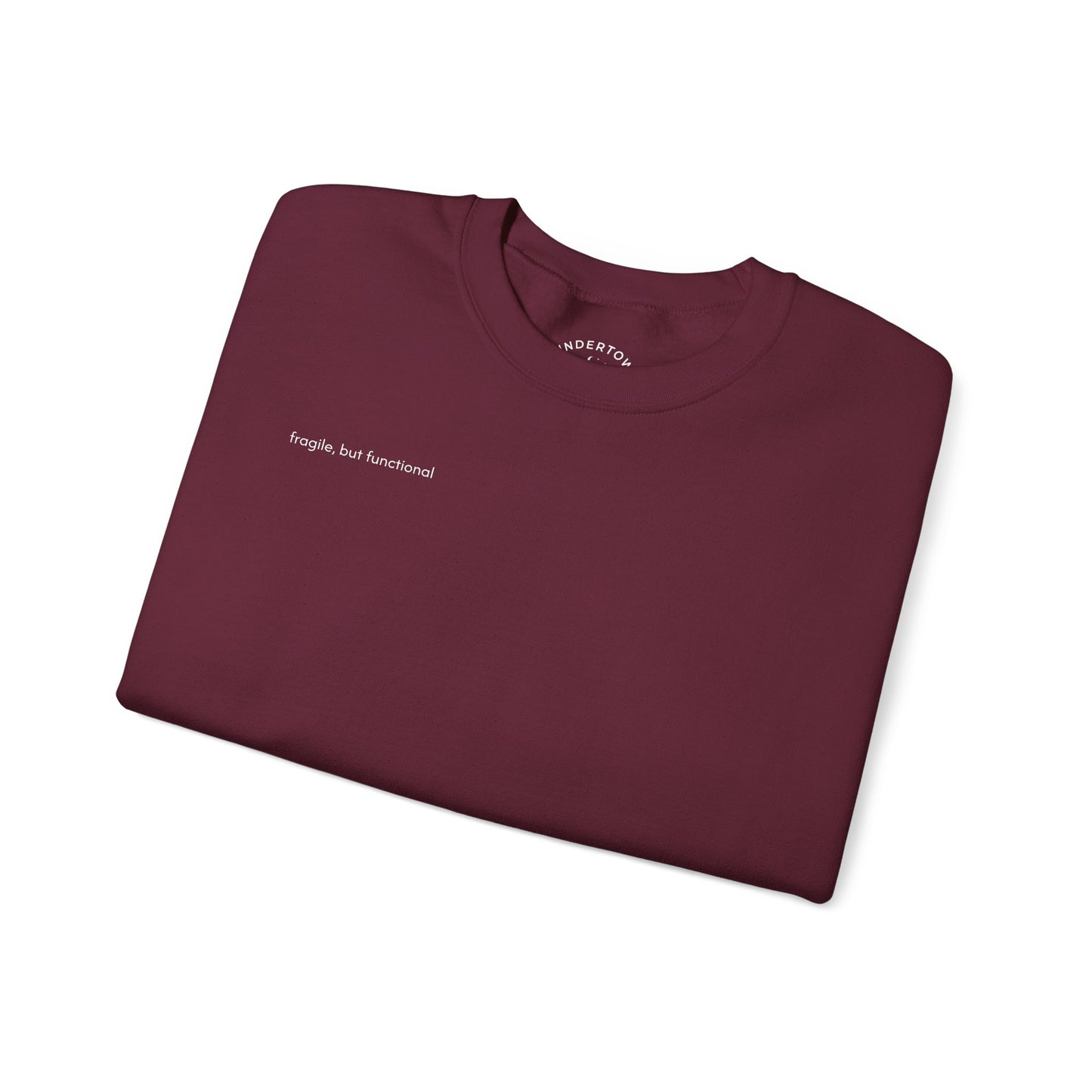 fragile, but functional - crewneck sweater with hermit crab