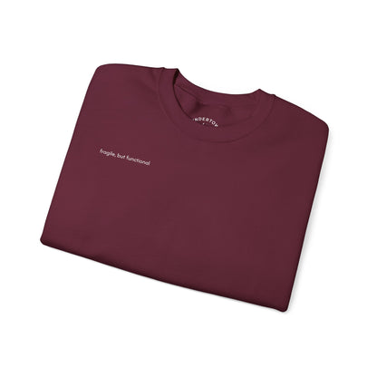 fragile, but functional - crewneck sweater with hermit crab