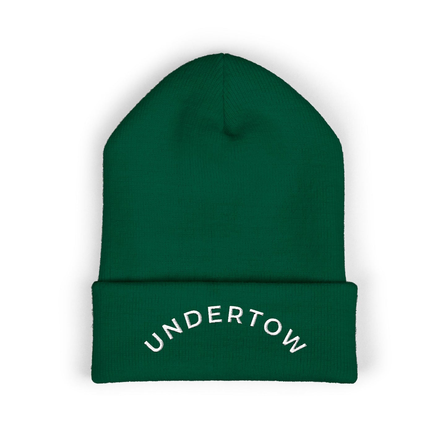 Undertow embroidered cuffed beanie (light) - unisex knit beanie