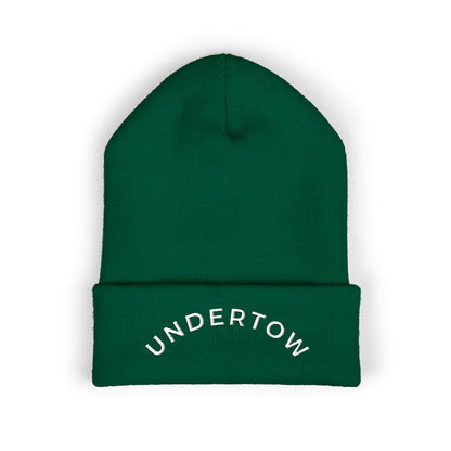 Undertow embroidered cuffed beanie (light) - unisex knit beanie