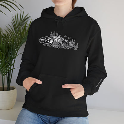 something still blooms here - unisex cotton-poly blend hoodie