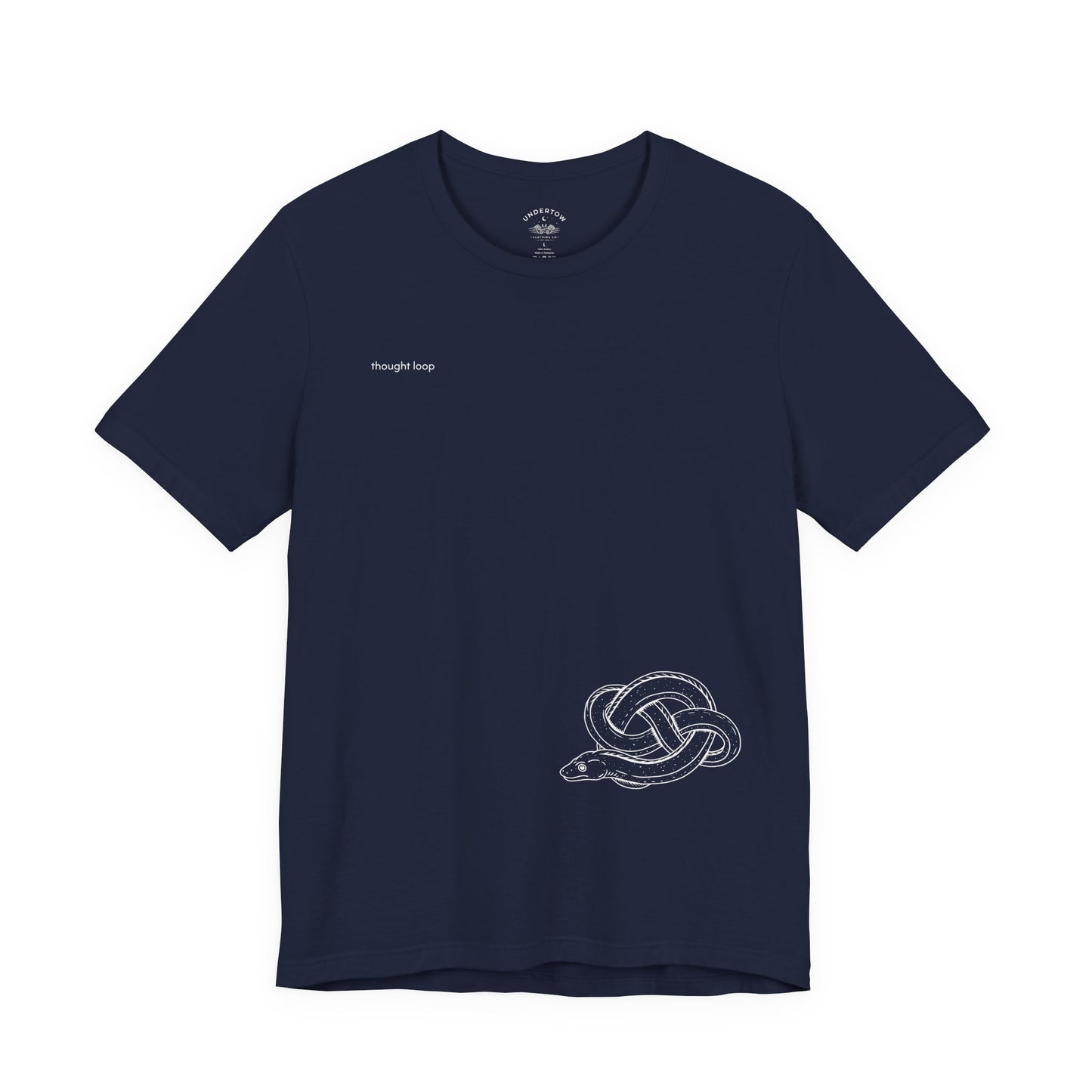 thought loop - eel in a knot graphic tee